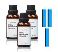 Enitmor Rénovateur Plastique Voiture 2025 - Entretien Extérieur/Intérieur, Efface Rayure Plastique Auto Moto, Revitalisant Plastique Noir avec Protection UV Durable 30ML (3 Set)