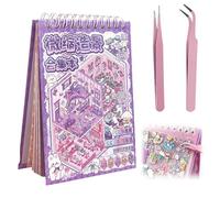 EnixwH 10 Pièces Autocollant 3D Cozy Stickers Autocollant Scrapbooking