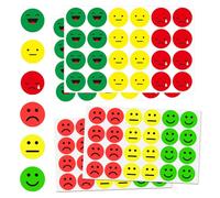 EnixwH 2400 Pièces Stickers Emoticones, Autocollant Enfant, Autocollant Recompense Classe, Gommettes Rondes, Élèves pour Tableau de Récompenses Comportement Calendrier des Enseignants