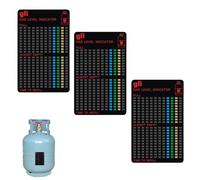 EnixwH 3 Pièces Testeur Niveau Bouteille De Gaz, Indicateur Niveau Gaz Bouteille Magnétique, Indicateur De Propane pour Réservoir De Propane pour Barbecues en Plein Air Camping Cuisine