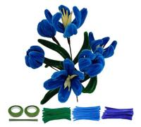 EnixwH 300 Pièces Cure-Pipes pour Le Bricolage, Kit Bouquet Cure Pipe Chenille, Chenille Loisir Creatif, Fleurs Fil Chenille, pour Bouquets De Tulipes et Loisirs Créatifs Bricolage