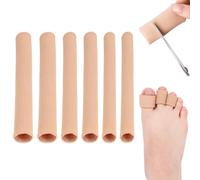 EnixwH 6 Pièces Protege Orteil Silicone, 15 cm Pansement Cors Au Pied, Protection Orteils Pied Frottement, Protection D'orteils Découpable, pour Ampoules, Callosités, Cors, Oignons