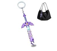EnixwH Porte-Clés Zelda, Porte Clef Zelda Violet, Porte Cles Épée Maître Zelda Porte Clés Zelda Master Sword, Porte Clé Voiture, Porte Clé Femme pour Hommes, Femmes, Garçons et Filles
