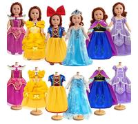 ENIXWH Vêtements de Poupée Robes Princesse Poupée Robe pour Poupée American Girl 45,7 cm 45,7 cm Poupée Américaine Lot de 6