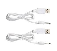Eniyou 2 Câbles de Rechange USB 2,5 mm CC pour Vibromasseurs et Masseurs | Câble adaptateur USB de rechange 2,5 mm CC pour masseurs vibromasseurs rechargeables sans fil et jouets