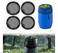 Eniyou 4 Pcs Moustiquaire Recuperateur d Eau 80 Cm Filet Recuperateur Eau Couvercle pour Récupérateur d'eau avec Cordon de Serrage Protection Contre Les Moustiques et Les Feuilles