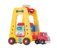 Enjambeur de Docker et Semi-Remorque Portique en Bois pour Enfant Dès 3 Ans