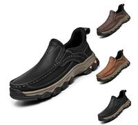 Enjerr Chaussures orthopédiques confortables pour homme - Mains libres - Pour le travail, la randonnée, la marche, Noir , 9/16.5 UK Wide