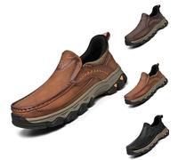 Enjerr Chaussures orthopédiques confortables pour homme - Mains libres - Pour le travail, la randonnée, la marche, kaki, 10.5/16.5 UK Wide