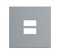 Enjo chargeur USB titane - APPAREILLAGE MURAL GALLERY HAGER WXD112T