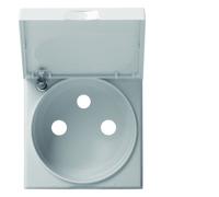 Enjo PC 2P+T couvercle dune - APPAREILLAGE MURAL GALLERY HAGER WXD101D