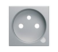 Enjo PC 2P+T voyant titane - APPAREILLAGE MURAL GALLERY HAGER WXD103T