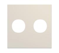 Enjo prise double F 2M dune - APPAREILLAGE MURAL GALLERY HAGER WXD259D