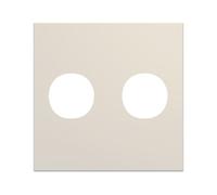 Enjo prise double F 2M dune - APPAREILLAGE MURAL GALLERY HAGER WXD259D