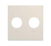 Enjo prise TV+FM 2M dune - APPAREILLAGE MURAL GALLERY HAGER WXD253D