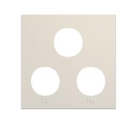 Enjo prise TV+FM+SAT 2M dune - APPAREILLAGE MURAL GALLERY HAGER WXD256D