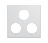 Enjo prise TV+FM+SAT 2M pure - APPAREILLAGE MURAL GALLERY HAGER WXD256B