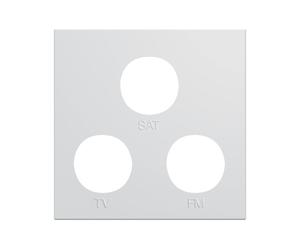 Enjo prise TV+FM+SAT 2M pure - APPAREILLAGE MURAL GALLERY HAGER WXD256B