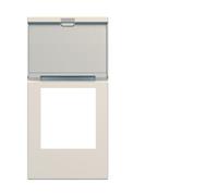 Enjo RJ45 porte-etiqu 1M dune - APPAREILLAGE MURAL GALLERY HAGER WXD205D