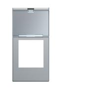 Enjo RJ45 porte-etiqu 1M titan - APPAREILLAGE MURAL GALLERY HAGER WXD205T