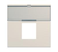Enjo RJ45 porte-etiqu 2M dune - APPAREILLAGE MURAL GALLERY HAGER WXD206D