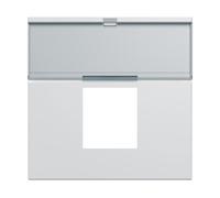 Enjo RJ45 porte-etiqu 2M pure - APPAREILLAGE MURAL GALLERY HAGER WXD206B