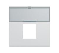 Enjo RJ45 porte-etiqu 2M pure - APPAREILLAGE MURAL GALLERY HAGER WXD206B