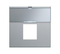 Enjo RJ45 porte-etiqu 2M titan - APPAREILLAGE MURAL GALLERY HAGER WXD206T