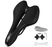 ENJOHOS Selle de Velo Ultra Confortable, Selle VTT Confort Homme Imperméable Ergonomique Selles Velo Femme, Selles de Vélo VTT de Montagne Route Course Gravel Loisir, Noir