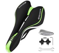 ENJOHOS Selle de Velo Ultra Confortable, Selle VTT Confort Homme Imperméable Ergonomique Selles Velo Femme, Selles de Vélo VTT de Montagne Route Course Gravel Loisir, Vert
