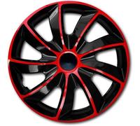 Enjoliveur 15 "" QUAD universels noir-rouge NRM 4pcs