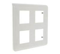 enjoliveur 2x2x2 modules legrand mosaic blanc