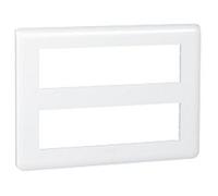 Enjoliveur 2X8 modules Legrand Mosaic blanc