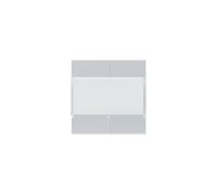 Enjoliveur 4PB KNX titane - APPAREILLAGE MURAL HAGER WXE304T