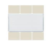 Enjoliveur 6PB KNX dune - APPAREILLAGE MURAL HAGER WXE306D