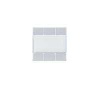 Enjoliveur 6PB KNX titane - APPAREILLAGE MURAL HAGER WXE306T