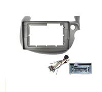 Enjoliveur Autoradio DVD Android 10 Pouces Cadre Plastique avec Écran Tableau Bord Câbles Faisceau Inclus pour Fit pour Jazz 2008 2009-2013 Audio Cadre Radio(Frame C and Cable B)