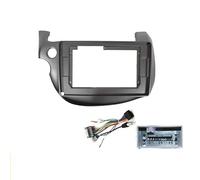 Enjoliveur Autoradio DVD Android 10 Pouces Cadre Plastique avec Écran Tableau Bord Câbles Faisceau Inclus pour Fit pour Jazz 2008 2009-2013 Audio Cadre Radio(Frame A and Cable B)