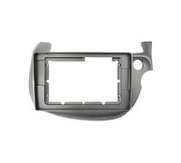 Enjoliveur Autoradio DVD Android 10 Pouces Cadre Plastique avec Écran Tableau Bord Câbles Faisceau Inclus pour Fit pour Jazz 2008 2009-2013 Audio Cadre Radio(RHD Silver Grey C)