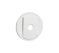 Legrand 068012 Enjoliveur Large Céliane pour Interrupteur, Va-et-vient ou Poussoir 5 Commandes, Blanc