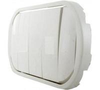 Enjoliveur Céliane blanc 5 commandes compactes - doigt large