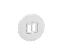 Enjoliveur CÉLIANE pour chargeur double USB Type-A et Type-C blanc - LEGRAND - 068256 Blanc G