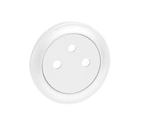 Enjoliveur CELIANE pour prise de courant 2P+T de surface Blanc - - 068111