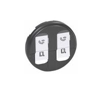 Enjoliveur Céliane pour prise double RJ45 - Graphite