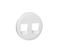 Enjoliveur Céliane - prise HP double - blanc blanc