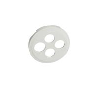 Enjoliveur Céliane pour prise TV-R-SAT-SAT - Blanc blanc G
