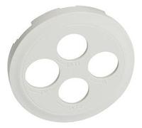 Enjoliveur Céliane pour prise TV-R-SAT-SAT - Blanc blanc G