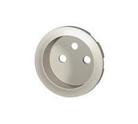 Enjoliveur Céliane - prise 2P+T standard - Titane - non affleurant Titane