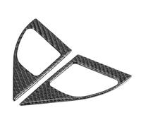 Enjoliveur de haut-parleur de porte,Enjoliveur de cadre de klaxon,Enjoliveur de haut-parleur en fibre de carbone,Enjoliveur de klaxon de porte,Décoration de haut-parleur de porte,Enjoliveur intérieur