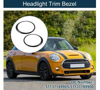 Enjoliveur De Phare pour Mini Cooper 2007-2015 No.51137149905/51137149906 Avant Gauche Droit Couvercle De Phare décorer En Tons Argent 1 Paire